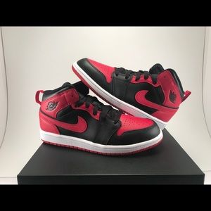 SOLD New With Box Jordan 1 Mid Bred ‘Banned’